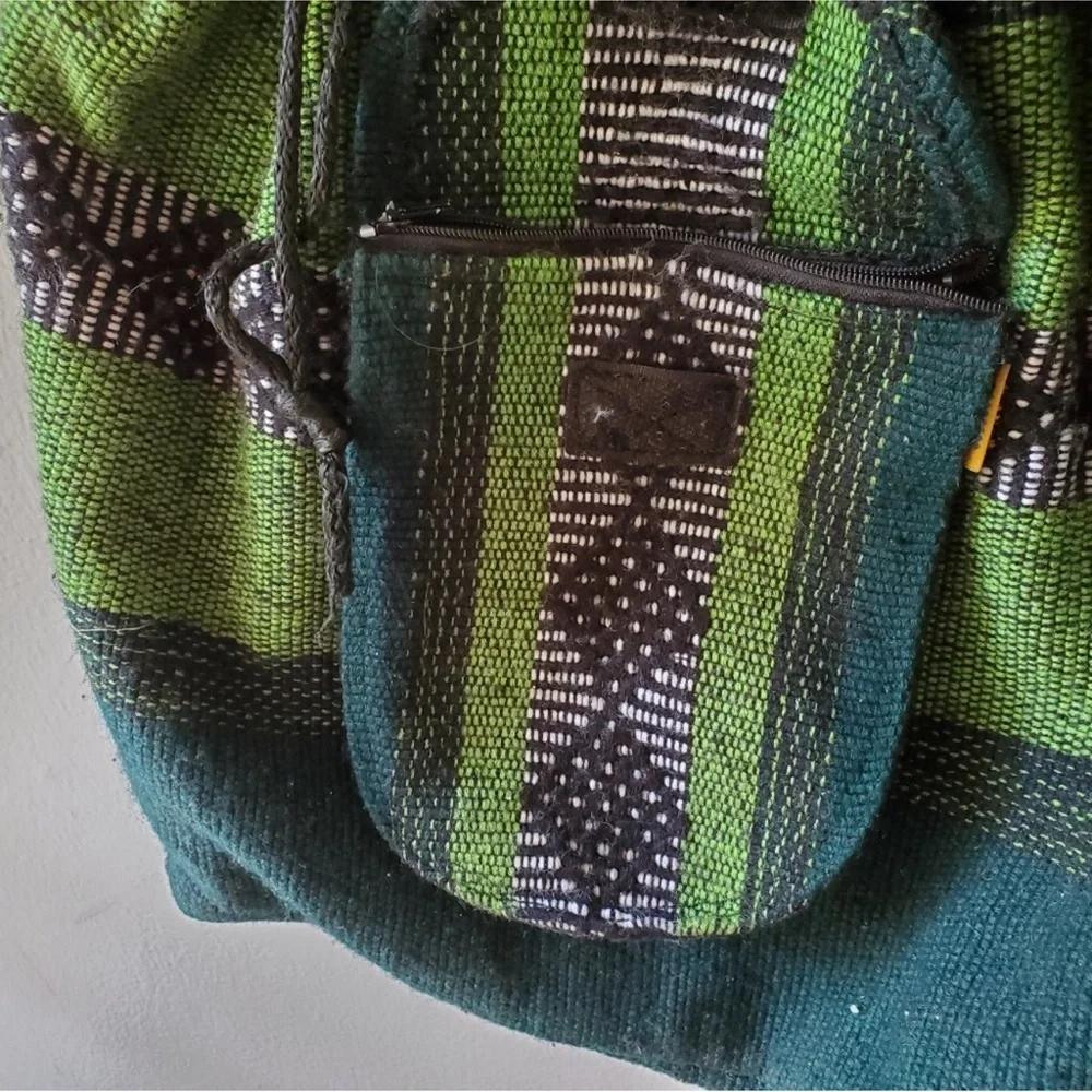 Pinzon Woven Backpack, Green, One Size